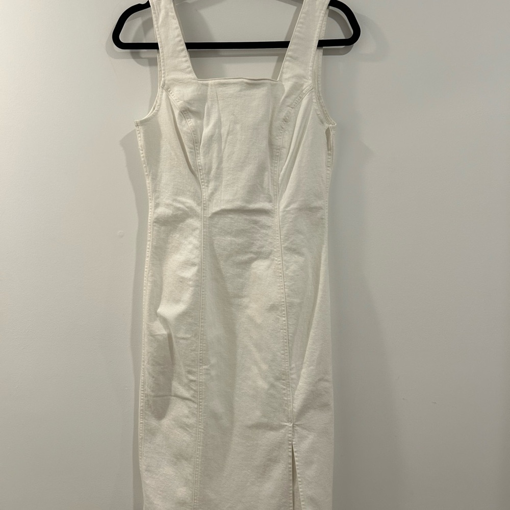 J Crew White Denim Dress, Women's size 2